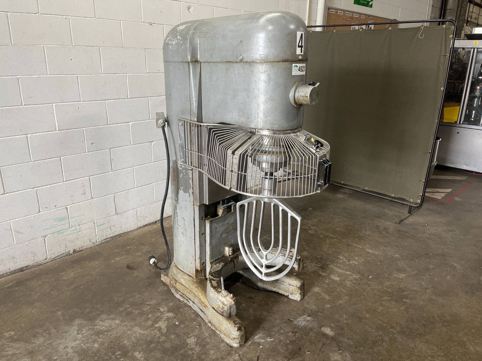 Hobart 140Qt Mixer with Bowl, Beater, and Dolly