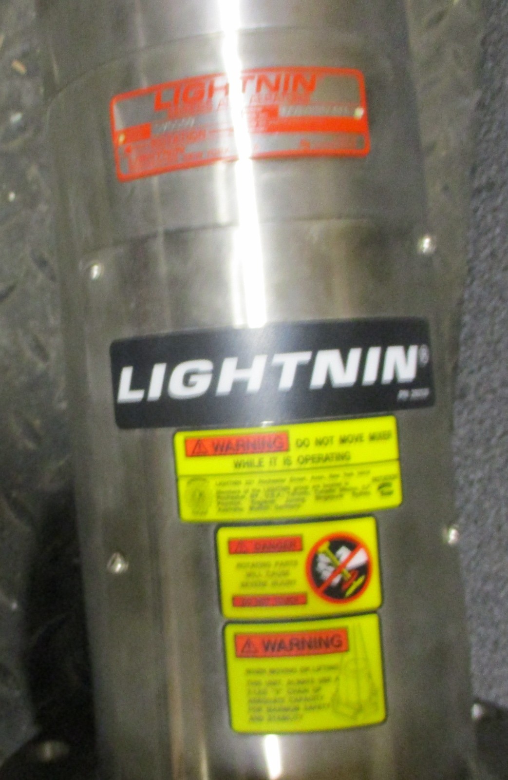 Lightnin SV5S50 Mixer A2A4BG SS Washdown Duty Motor 3 Phase 1/2HP 1740RPM