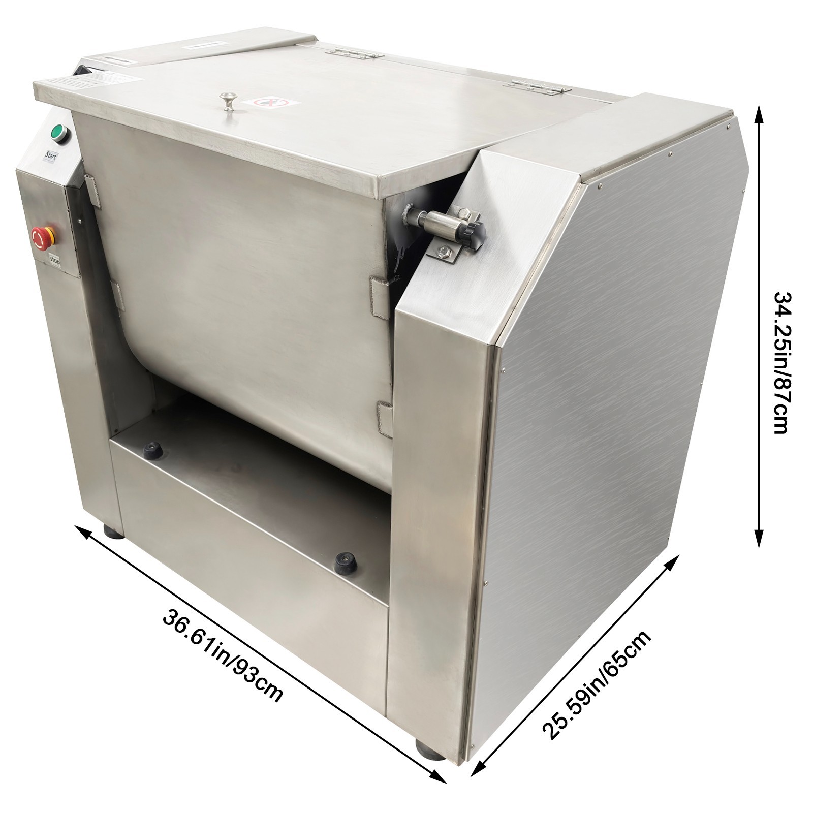 Upgrade 150QT Commercial Dough Mixer Flour Mixing Machine 220V 4KW Dough Blender