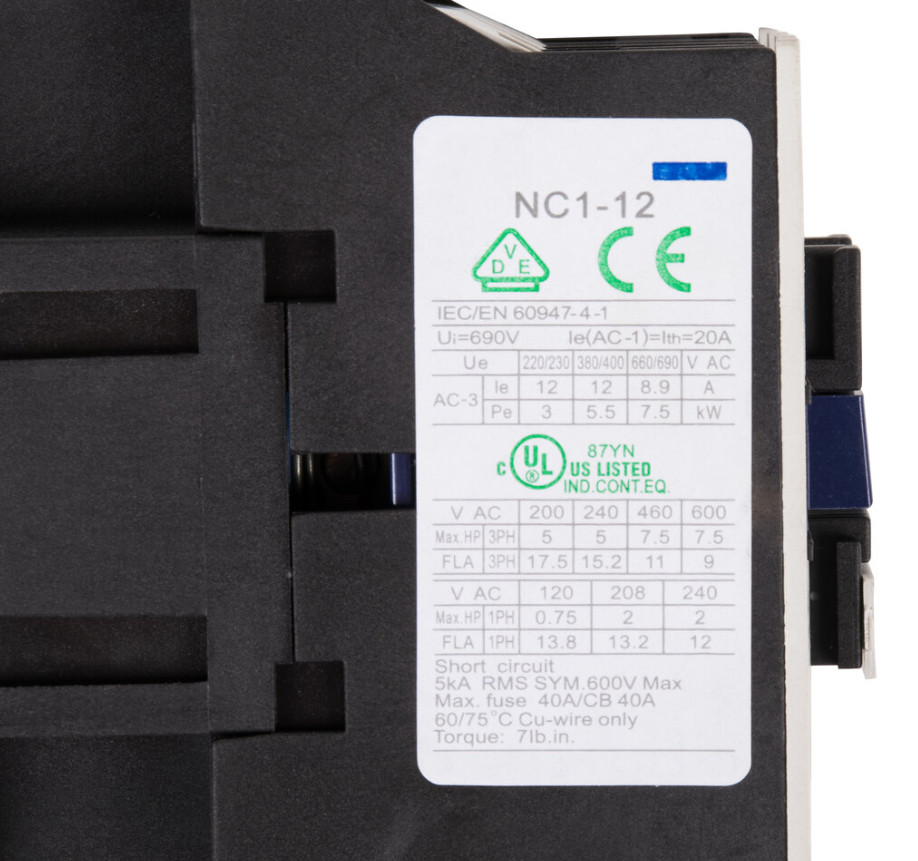 Avantco NC1-1210, AC Contact, 220V, 50/60HZ
