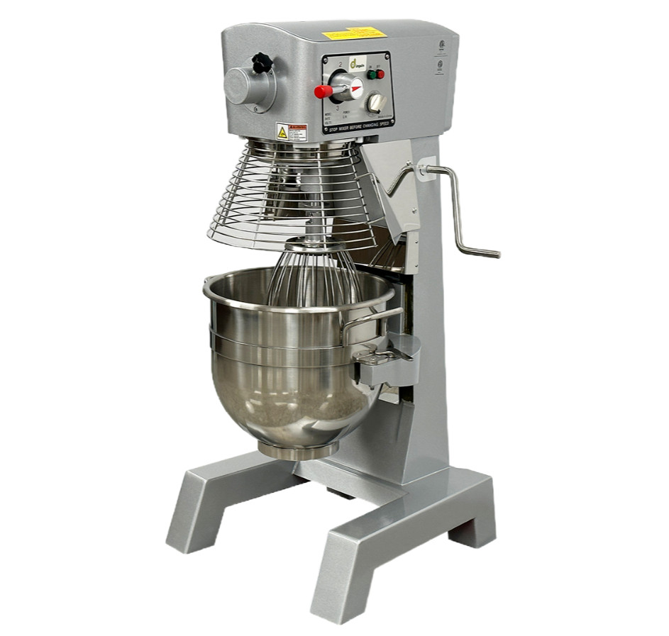 30 QT Commercial Dough Mixer Bakery Blender Floor Model Gear Driven 3 Speed Mode
