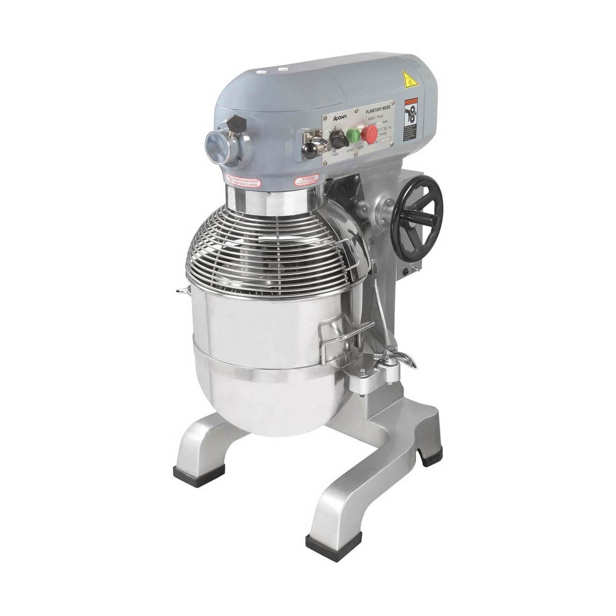 Adcraft BDPM-30 Black Diamond 30 qt Planetary Mixer with Timer, #12 HUB, 3-Sp…