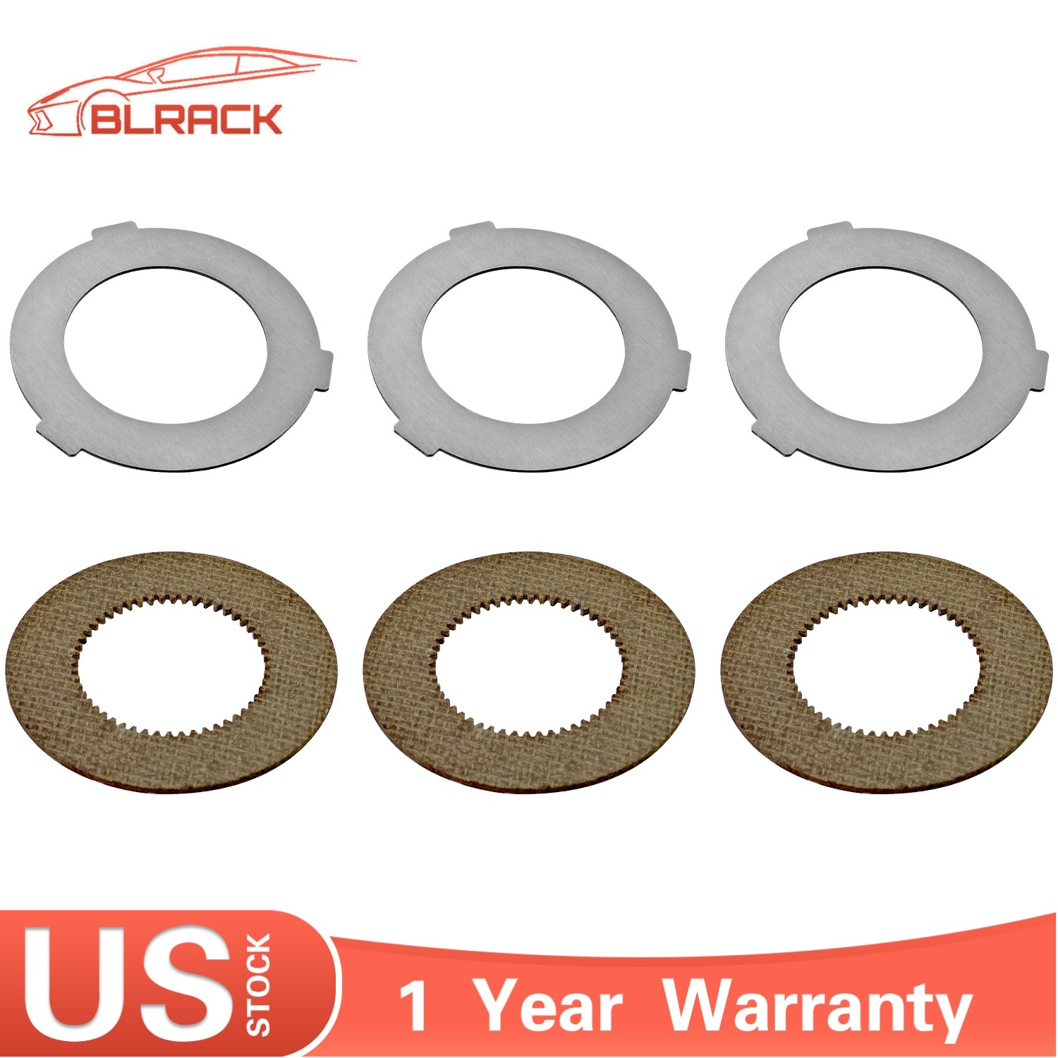 6PCS Inner+Outer Clutch Disc Kit For Hobart Mixer M802 & V1401 873117 064432