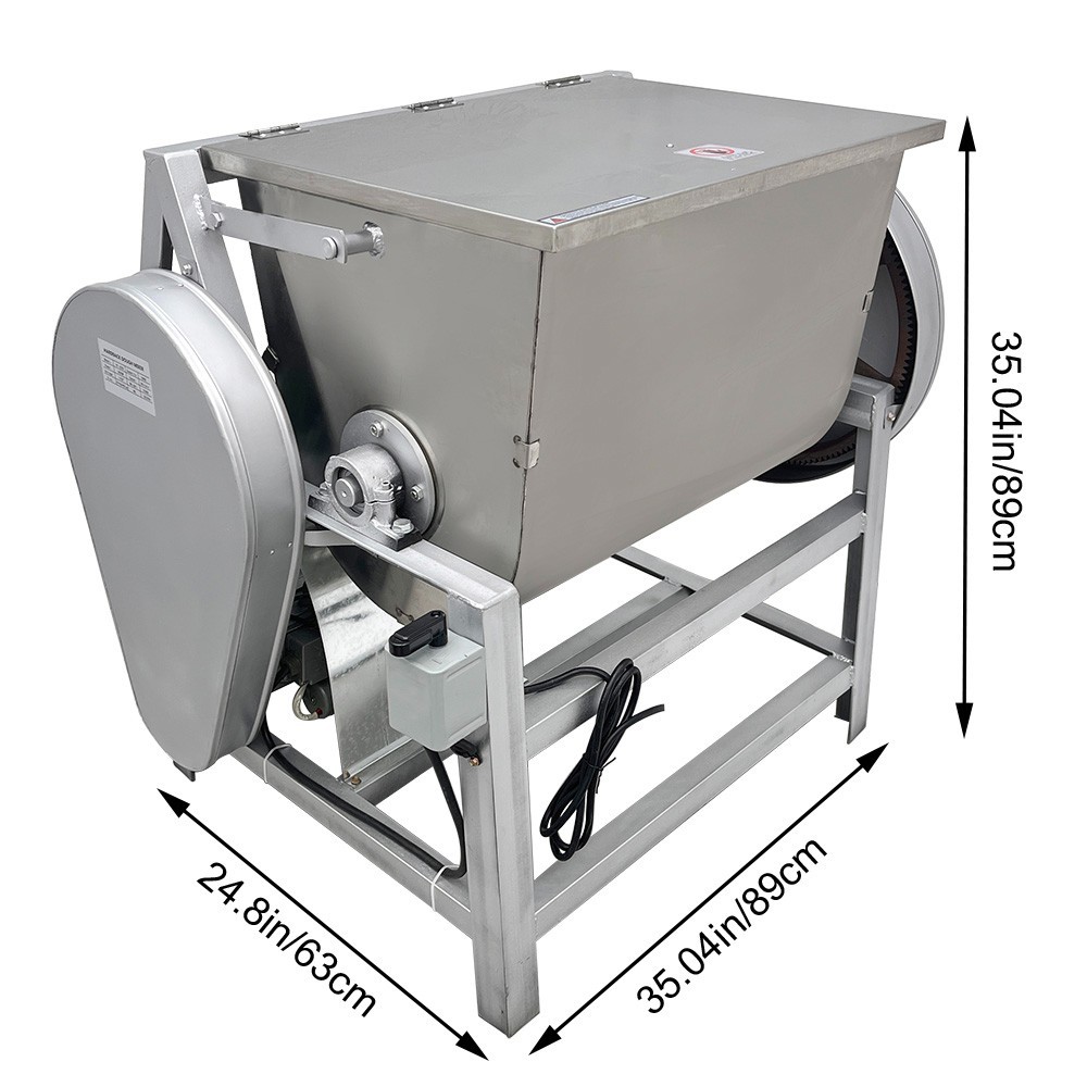 50kg/110lbs Dough Mixer Flour Kneading Mixing Machine Commercial Electric 110V