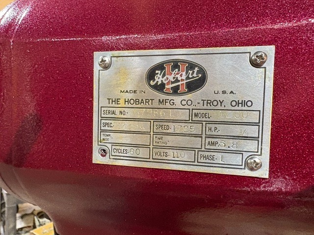 Hobart A200 20 Quart Mixer – Beautiful Red Color! Newly Painted!