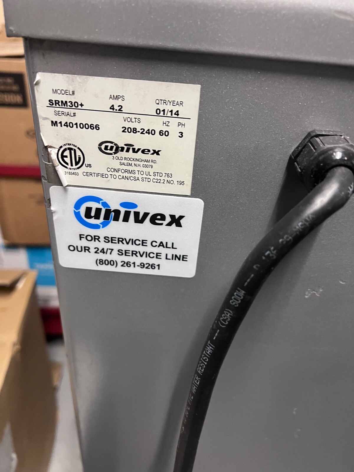 30qt Mixer Univex SRM30+ w/ stand & attachments *USED PERFECT CONDITION*