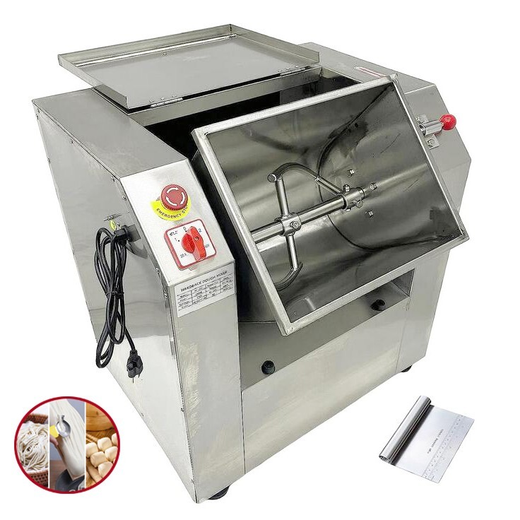 30QT Commercial Dough Mixer Electric Stand Flour Mixing Machine w/ Dough Cutter