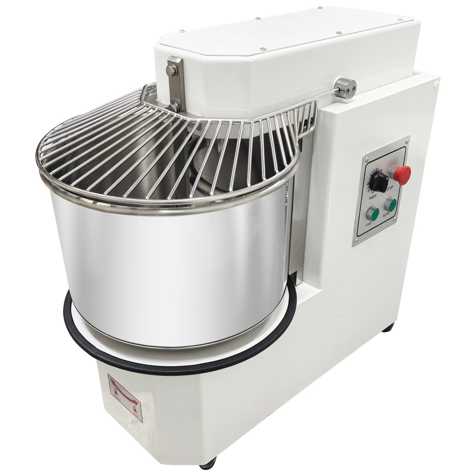 30L Commercial Food Mixer Machine 110V Spiral Dough Mixer with Detachable Bucket