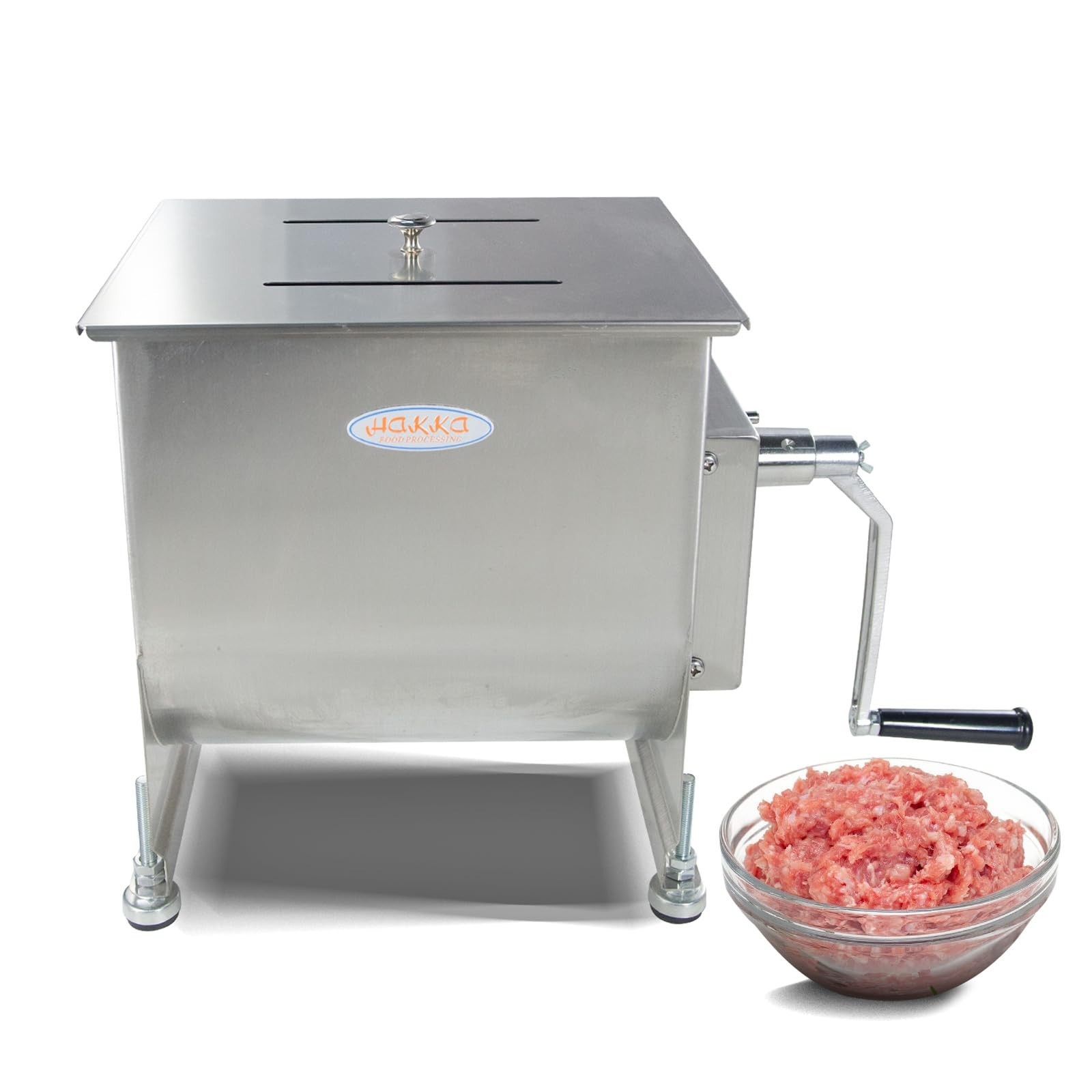 Hakka 15lb/7.5L Manual Meat Mixer, Stainless Steel 10L Fixed Tank Meat Mixer …