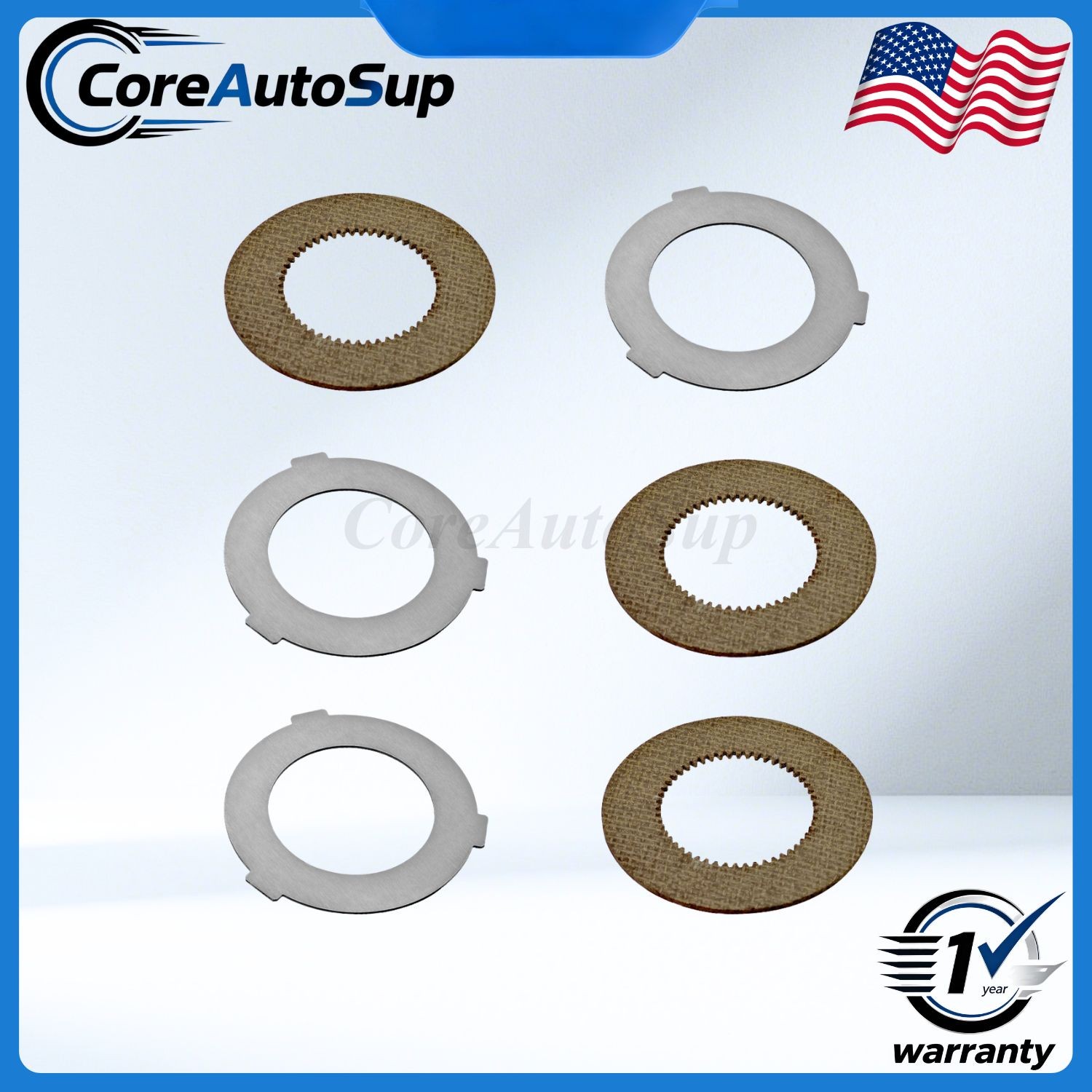 For Hobart Mixer M802 & V1401 873117 064432 6PCS Inner+Outer Clutch Disc Kit