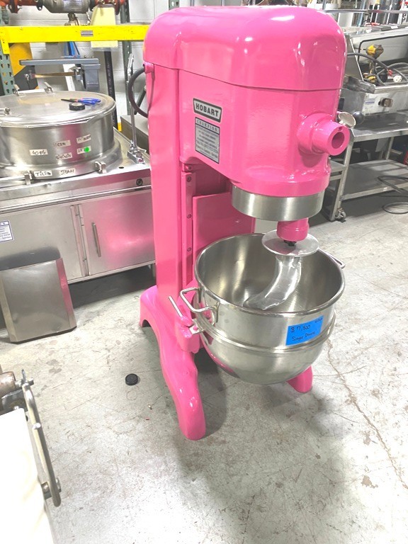 Mixers/ Hobart H-600 / 60 Qt Mixer / 1 HP Motor w/ Attachments/ 208V-3PH, Pink
