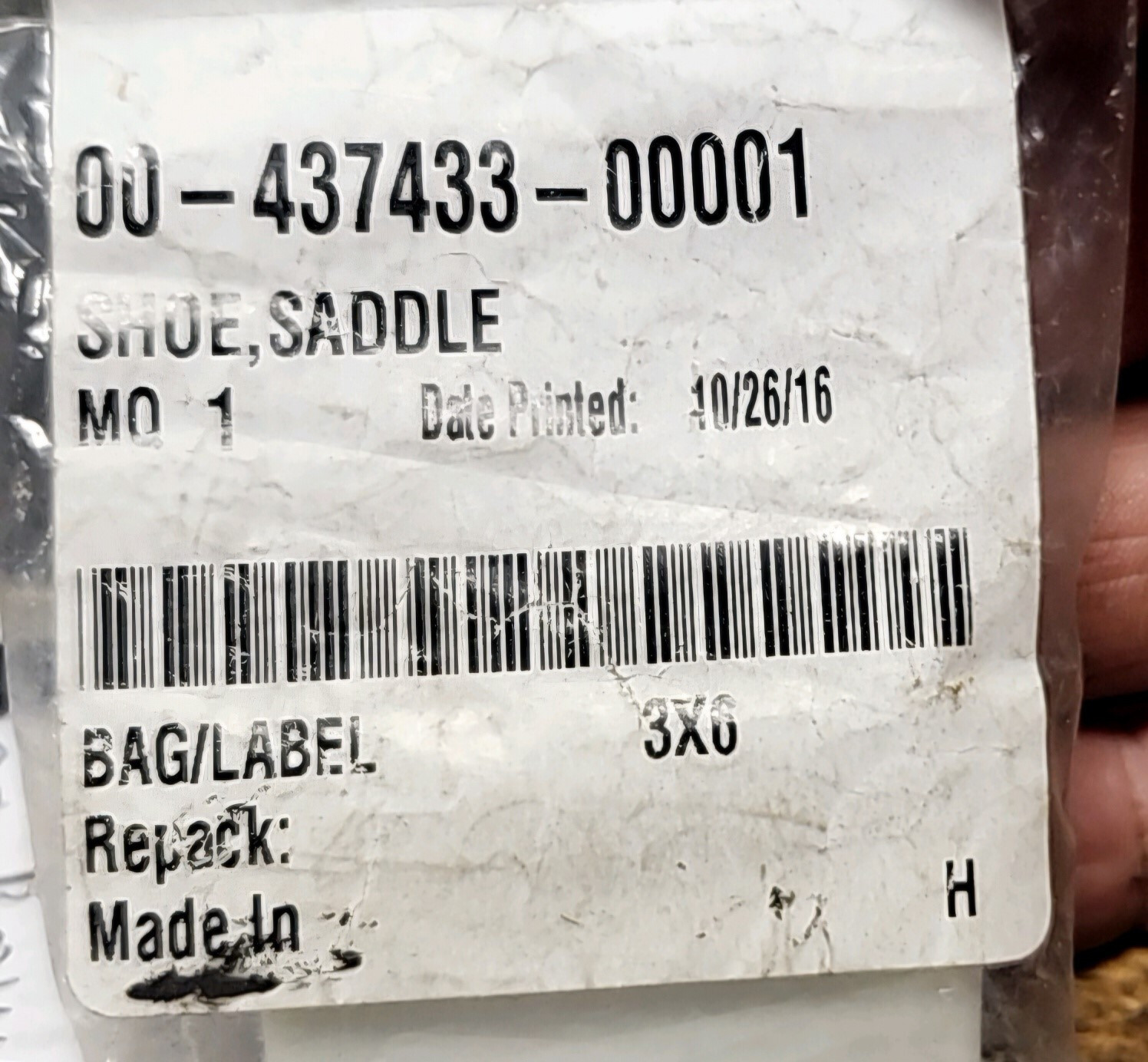 Hobart Guard Shoe Saddle 437433-1 All 60 80 140 qt classic previous style front