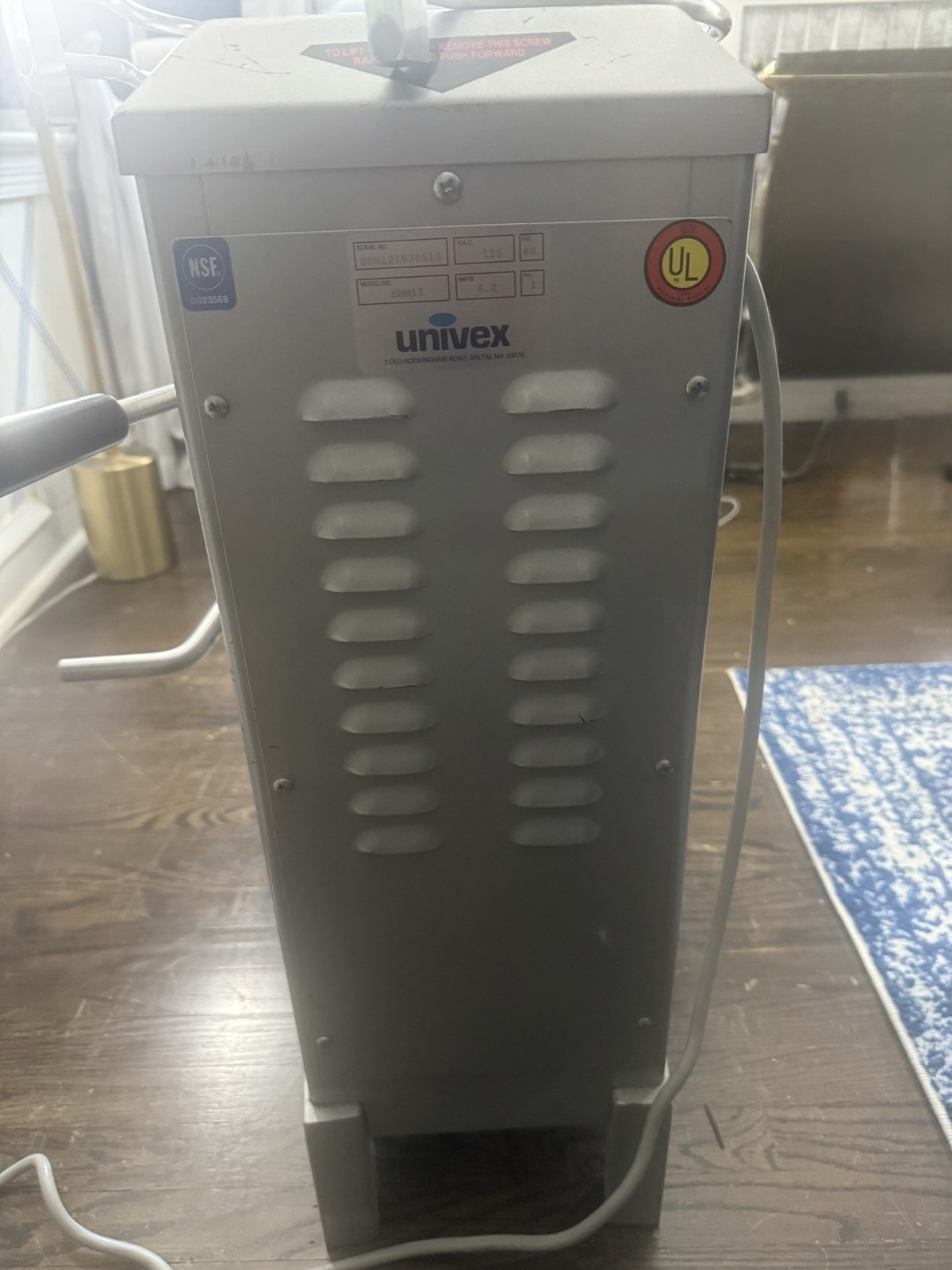 Univex SRM12 12 Qt Commercial Mixer Working
