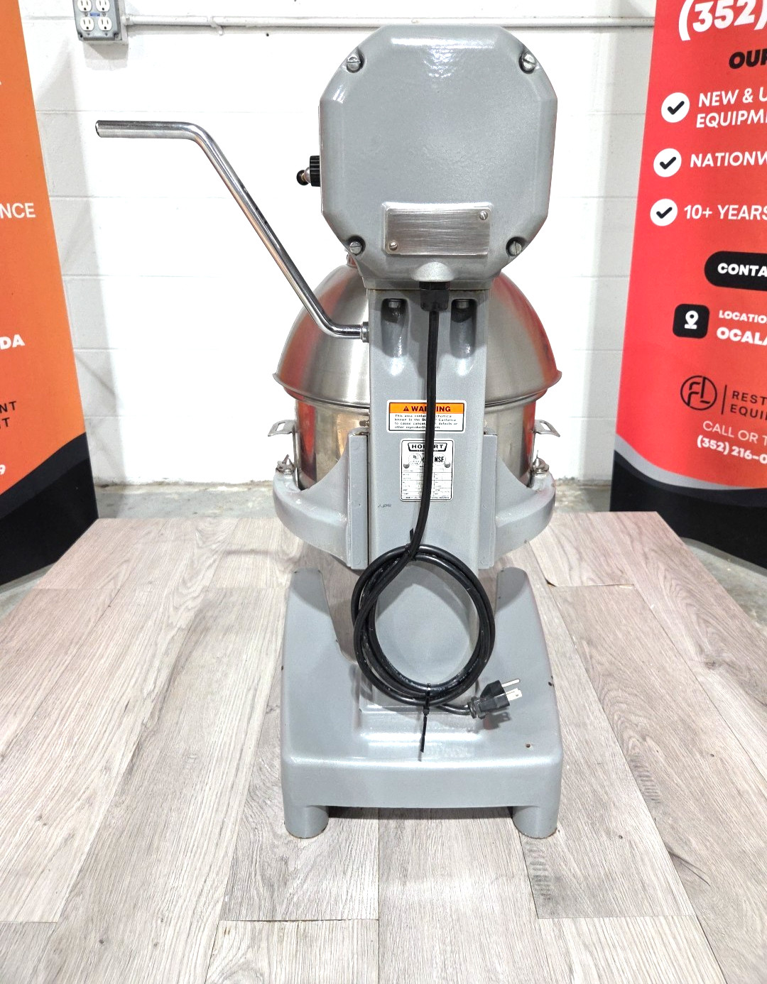 HOBART A200 20QT Mixer W/ Bowl, NEW Hook, Whip, Paddle – 120V- WATCH VIDEO!