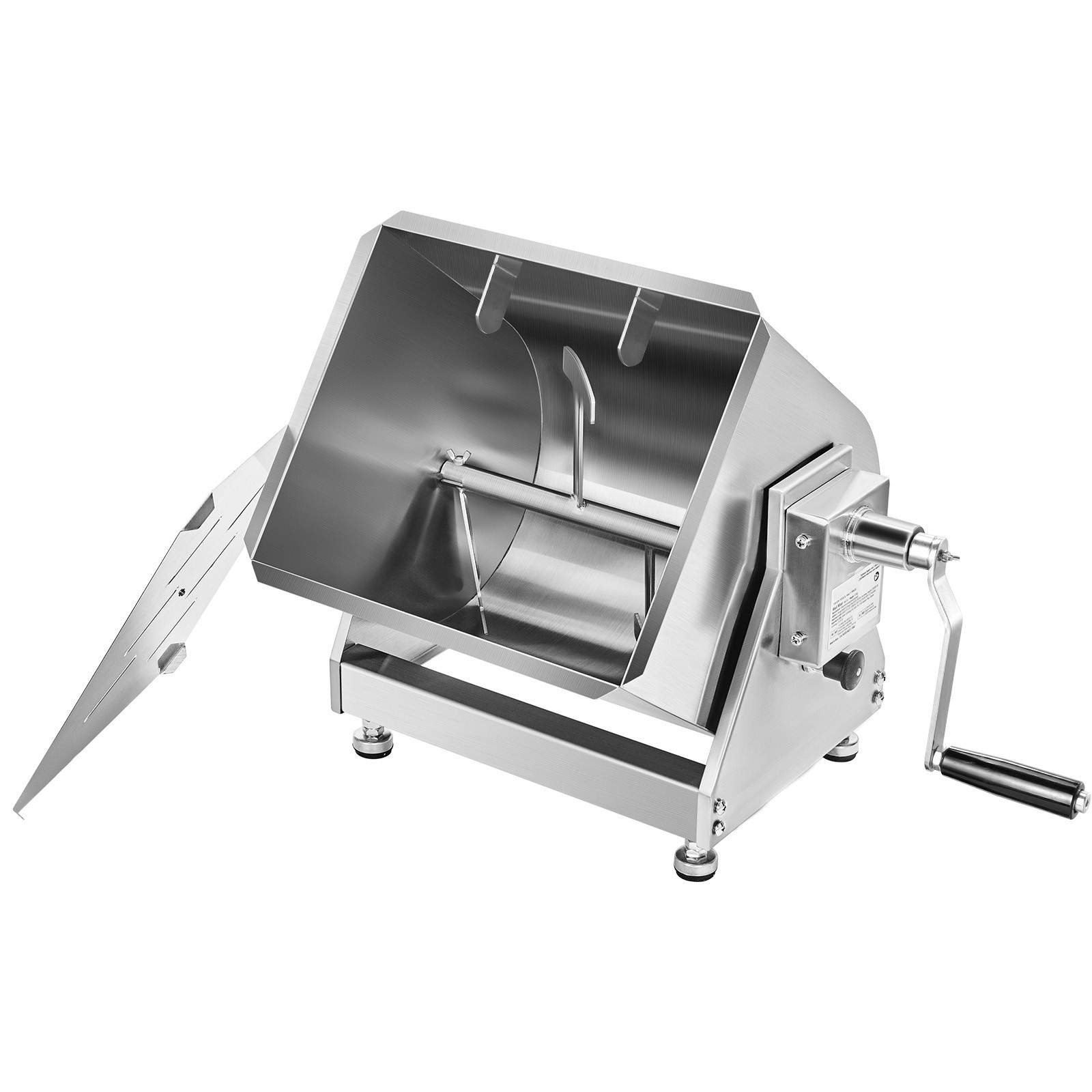80LB Tilt Manual Meat Mixer Hand Meat Sausage Mixer Machine Stainless Steel