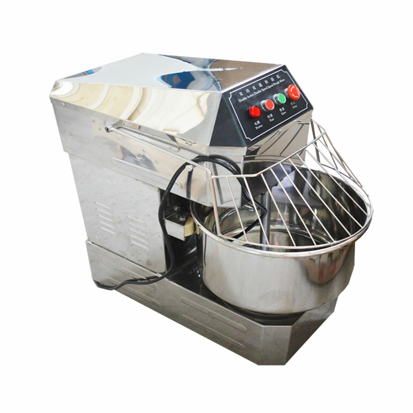 30qt Commercial Dough Mixer Dough Kneading Machine Double Action 2-Speed 1500W
