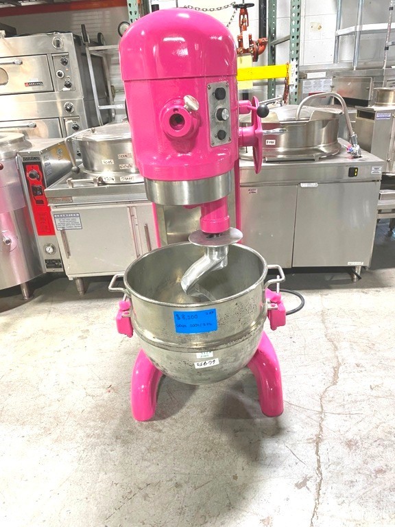 Mixers/ Hobart H-600 / 60 Qt Mixer / 1 HP Motor w/ Attachments/ 208V-3PH, Pink