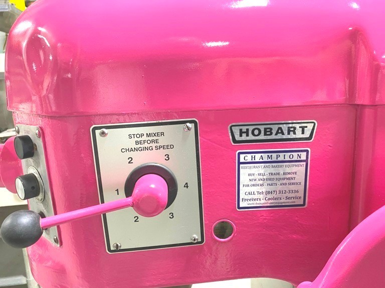 Mixers/ Hobart H-600 / 60 Qt Mixer / 1 HP Motor w/ Attachments/ 208V-3PH, Pink
