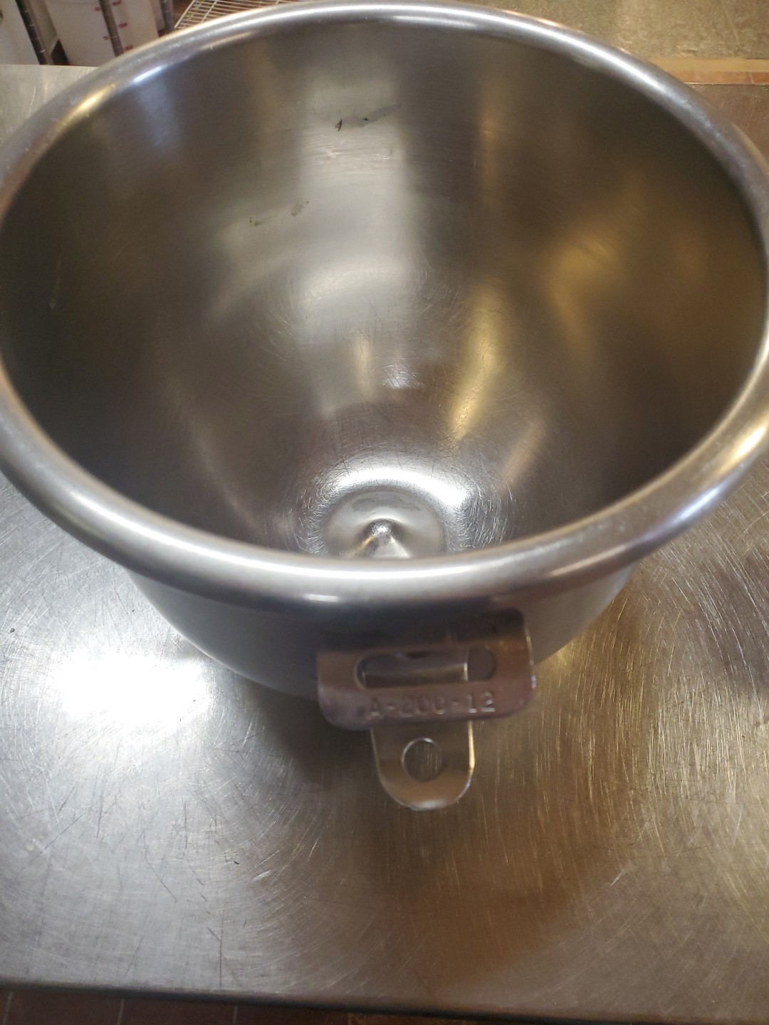 Hobart A-200-12 Stainless Steel 12Qt Mixing Bowl for A200 Mixer
