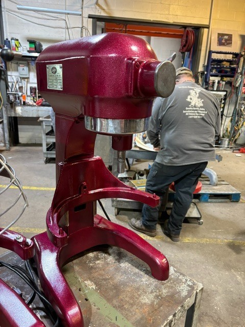 Hobart A200 20 Quart Mixer – Beautiful Red Color! Newly Painted!