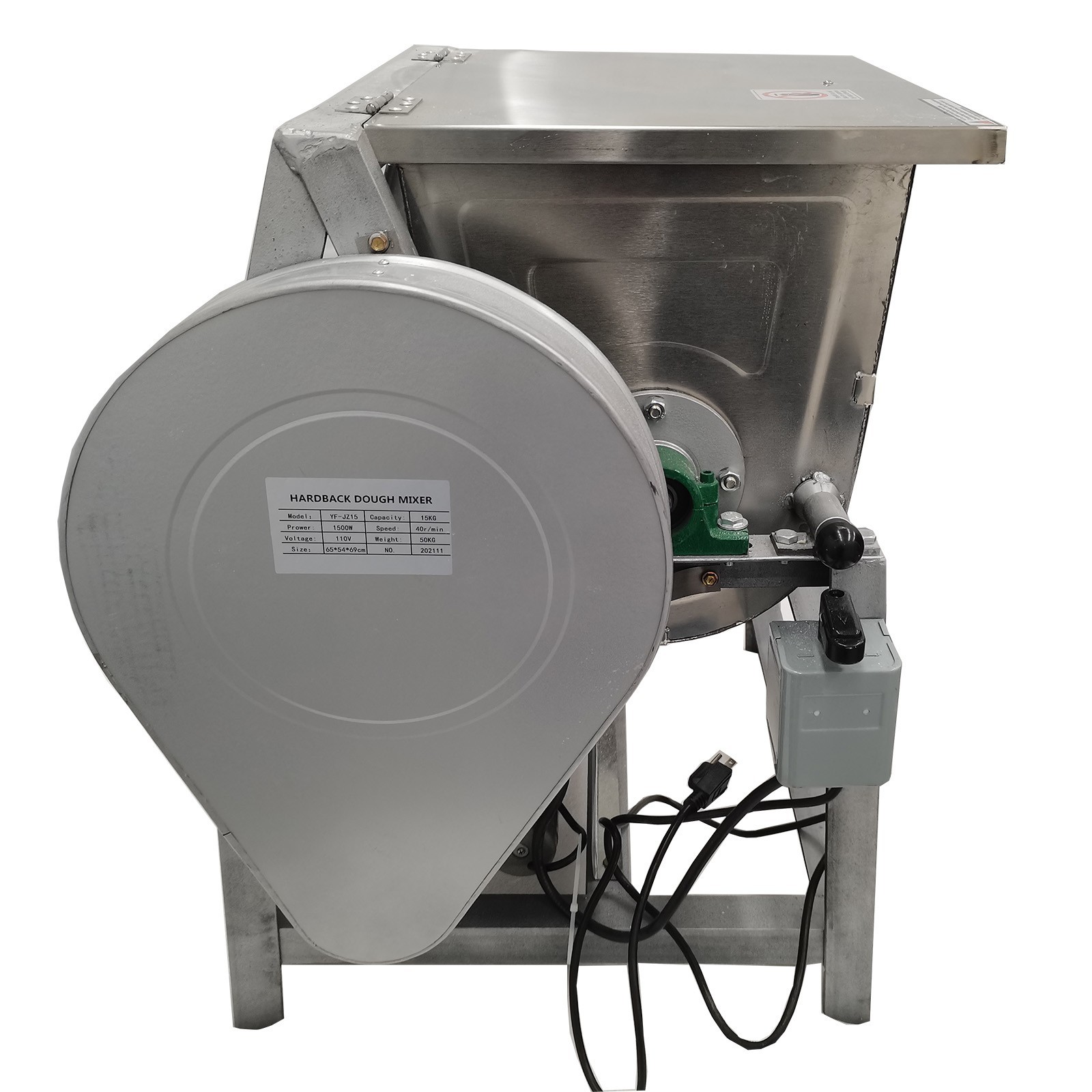 15kg/33LB Commercial Dough Kneading Machine Electric Mixer Steamed Bun Mantou