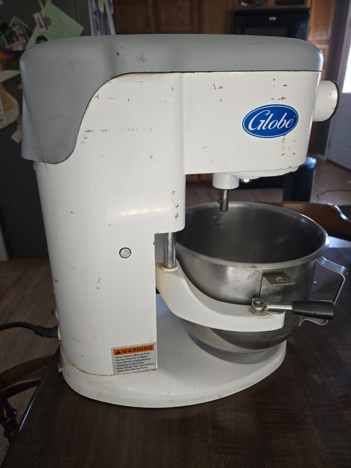 GLOBE SP5 Countertop Mixer w/Stainless Steel Bowl 5qt 10 Speed-Tested/Works