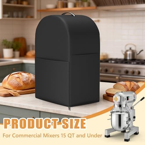 Heavy-Duty 15QT Food Mixer Cover – Waterproof, Dustproof, with Pocket for Storag