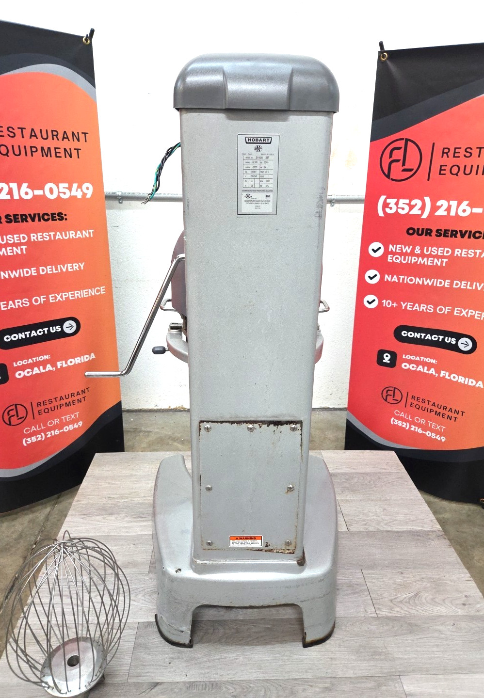 HOBART HL300 30QT Mixer with NEW Hook, Bowl, Whip – 3 Phase – WATCH VIDEO!!