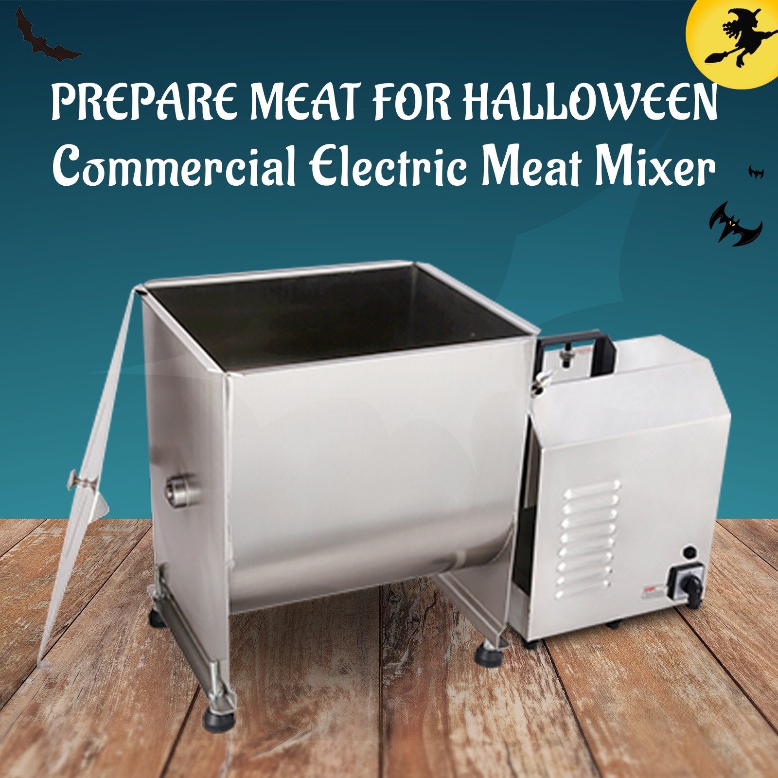 Hakka Electric 60 Pound/30 Liter Commercial Tank Meat Mixer Machine with Motor