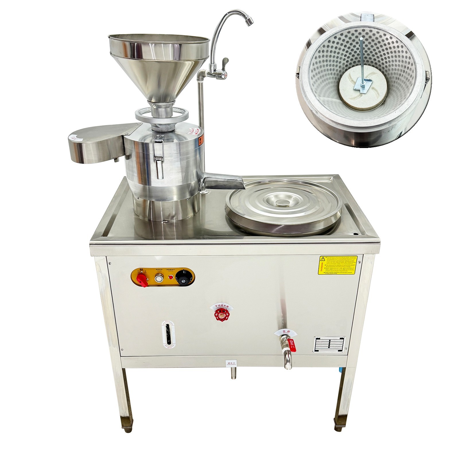40L Multifunctional Stainless Steel Electric Heating Soymilk Machine 220V 3PH