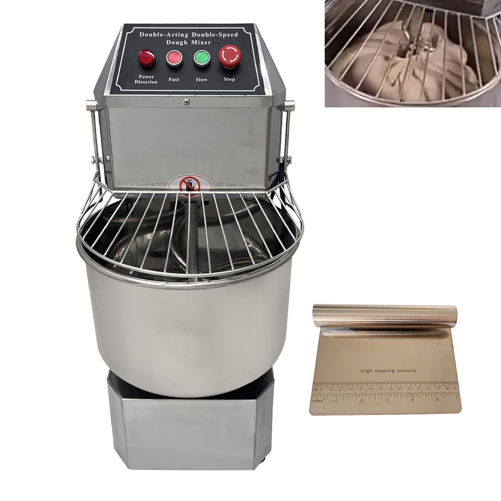 20L Double Speed Double Action Dough Mixer Commercial Dough Kneading Machine