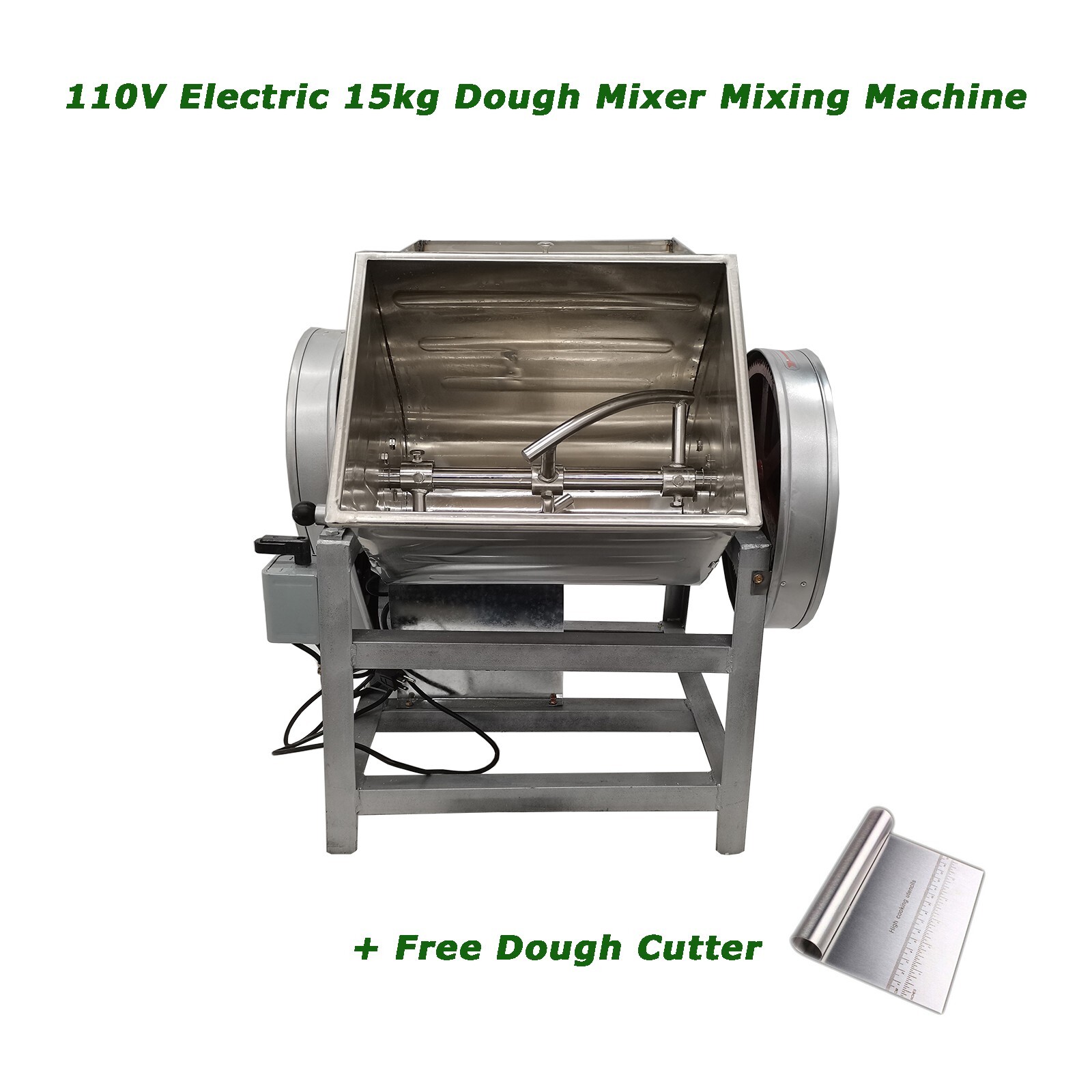 110V Commercial Food Electric Dough Mixing Machine Bakery Flour Mixer Kitchen