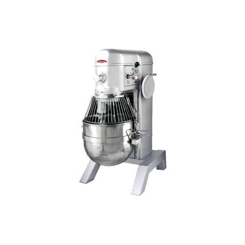 BakeMax BMPM080 Floor Model 80 qt Planetary Mixer with Timer, #12 HUB, 4-Spee…