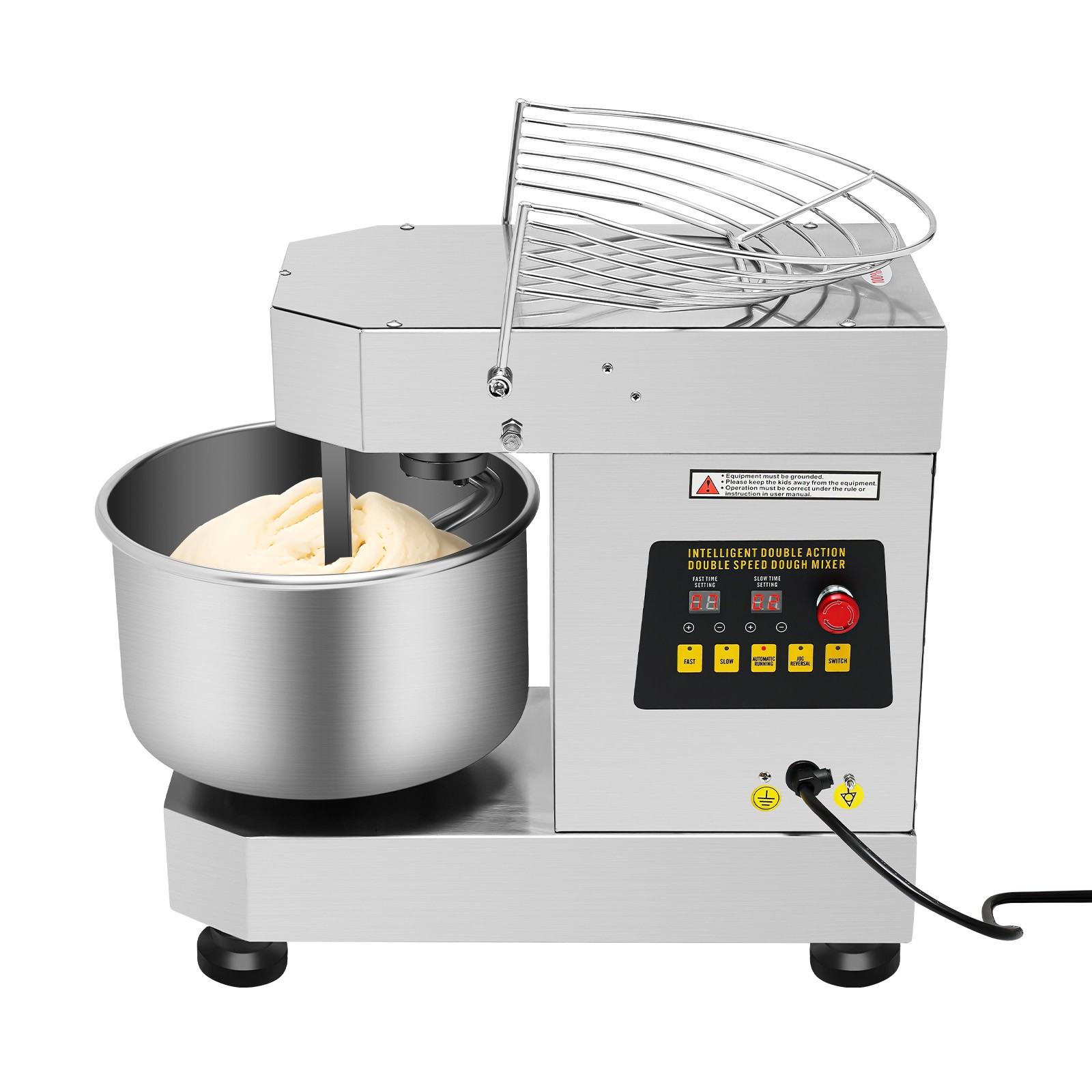 12Qt 2-Speed Commercial Food Mixer Electric Dough Mixer Pizza Bakery Mixer 750W