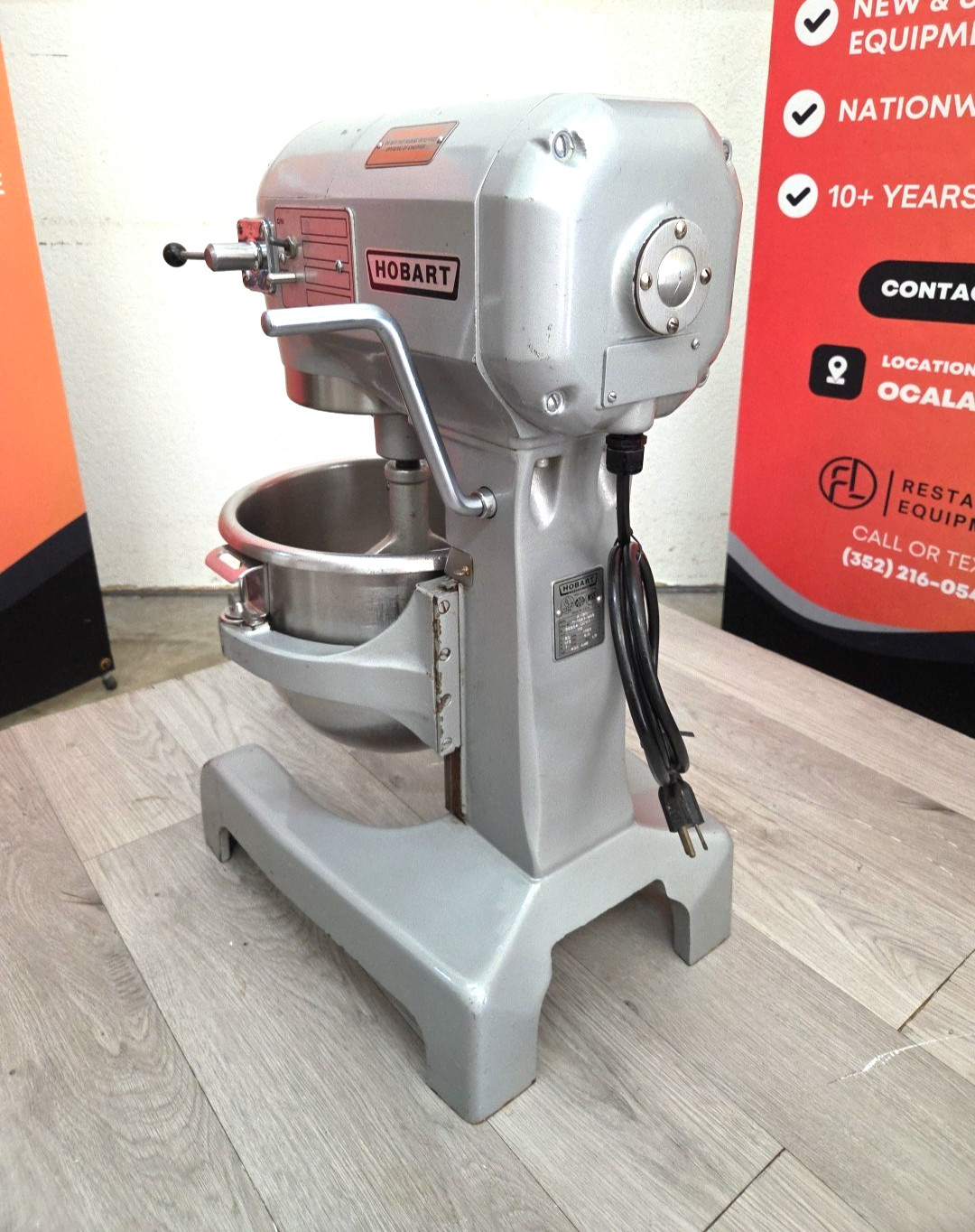 HOBART 12 Quart Mixer A120 W/ Bowl, Paddle, Whisk – 1PH – Watch Video!