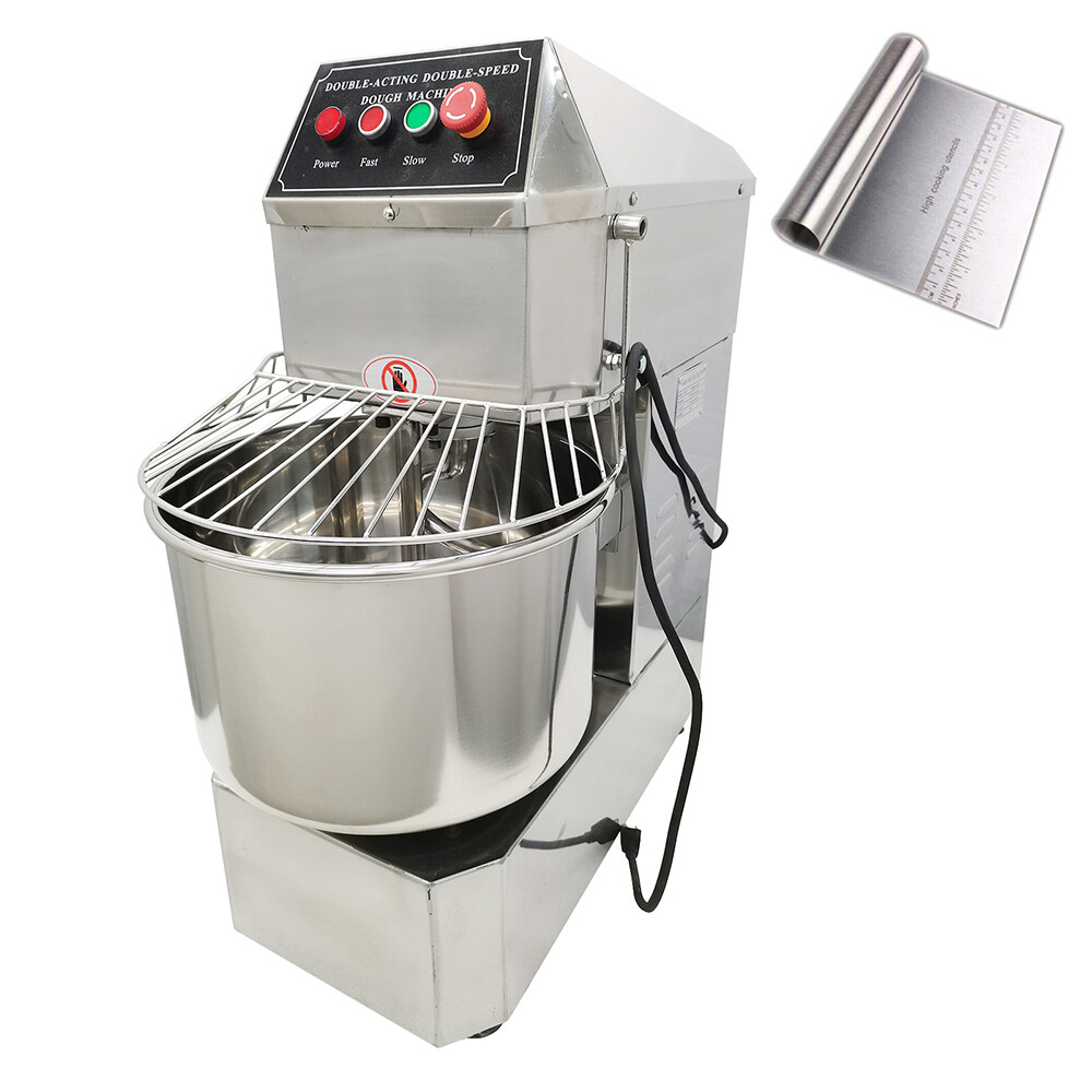 30QT Dough Mixer,110V Commercial 2Action Spiral Mixer,Stand Flour Mixing Machine