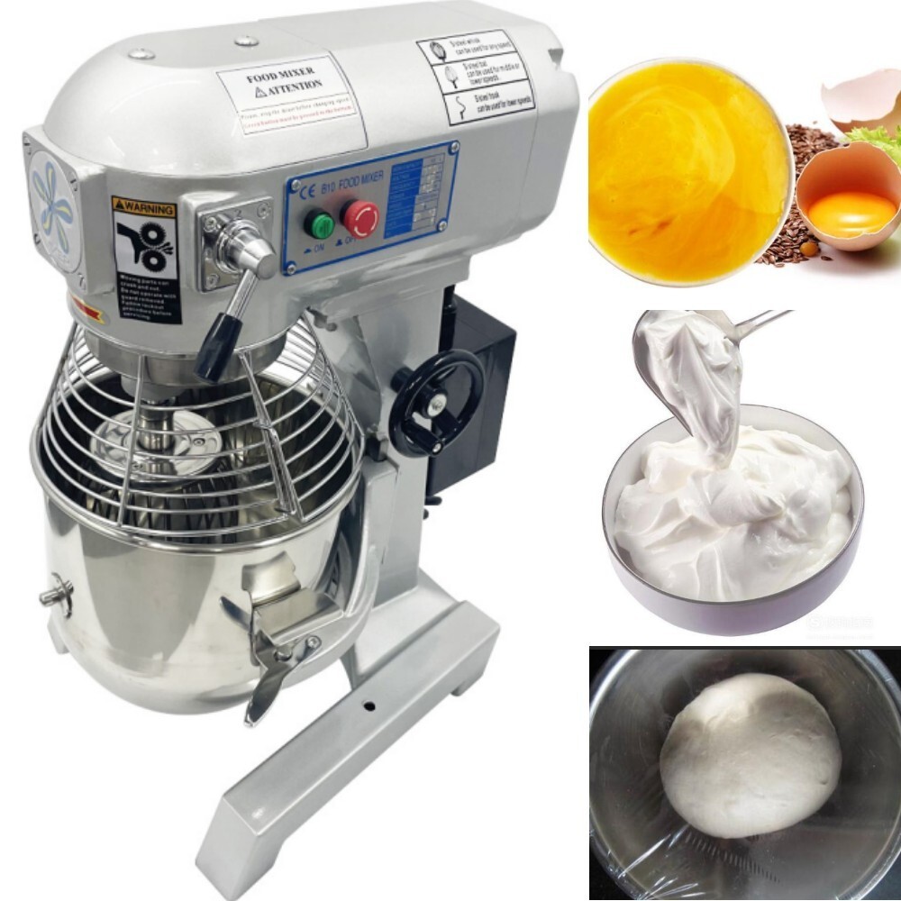 110V Electric Egg Beater Commercial Cream Mixer Flour Mixer Kneading Machine