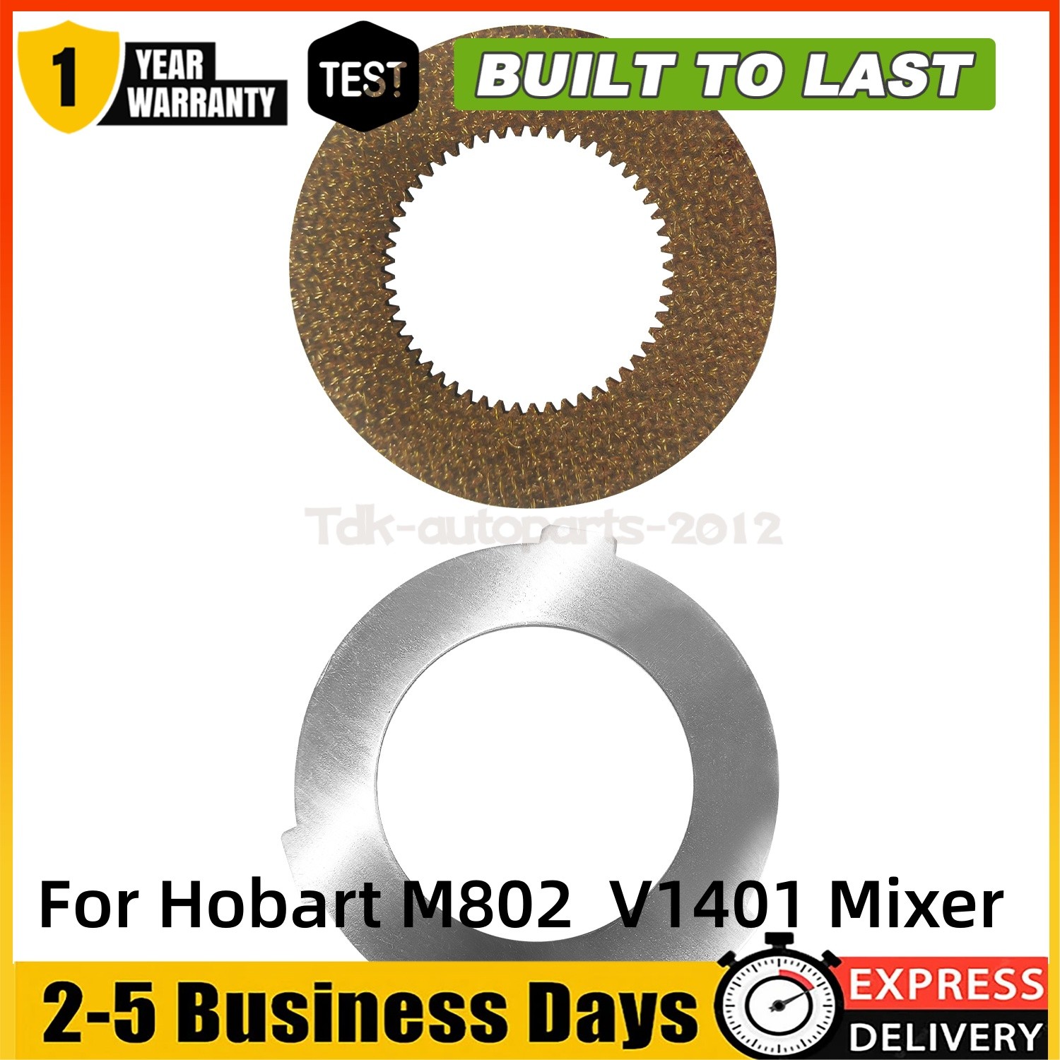 2PCS Inner Outer Clutch Disc 873117 064432 for Hobart Mixer M802 V1401 NEW