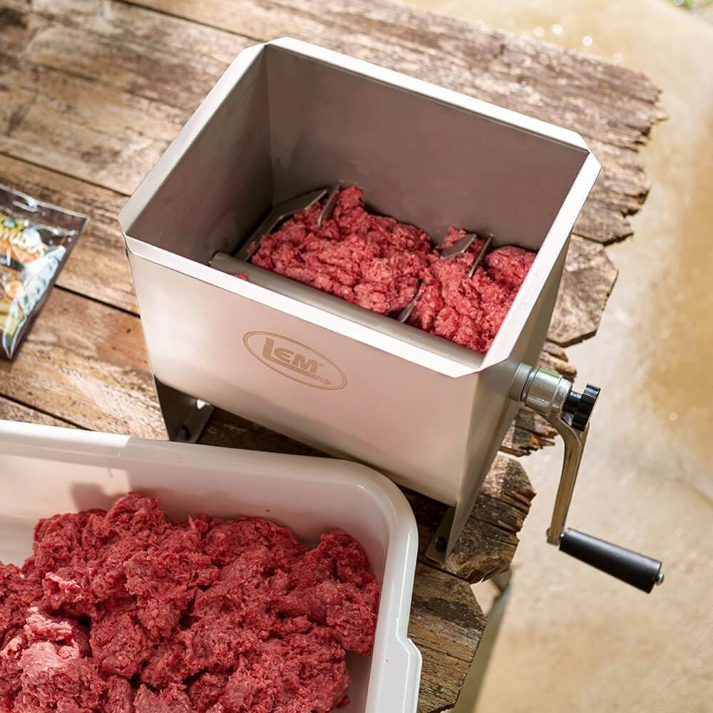 MightyBite 20lb Manual Meat Mixer – Durable Stainless Steel Design