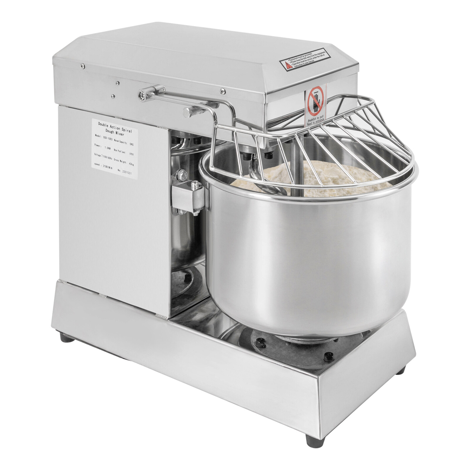 Pizza Dough Machine 110v Bakery Mixer Dough Blender Food Mixer Kneading Machine