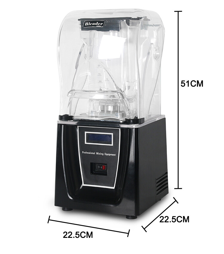 Commercial Smoothie Maker Blender Fruit Juicer Mixer 1.5L Ice Crusher Soundproof