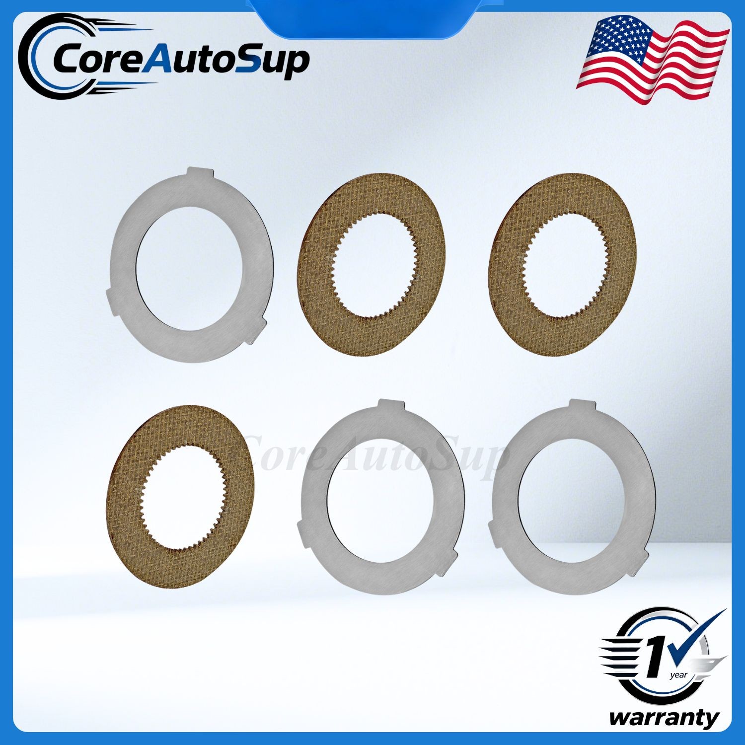 For Hobart Mixer M802 & V1401 873117 064432 6PCS Inner+Outer Clutch Disc Kit