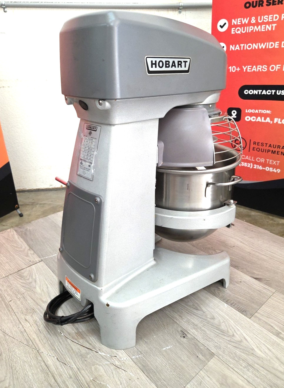 HL200 HOBART 20 Quart Mixer With NEW HOOK and BOWL – 1PH – Watch Running Video!