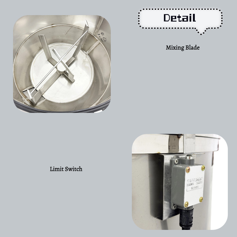 Color Mixer Blender 220LB 220V for Mixing of Plastic Pellets/Color Masterbatches
