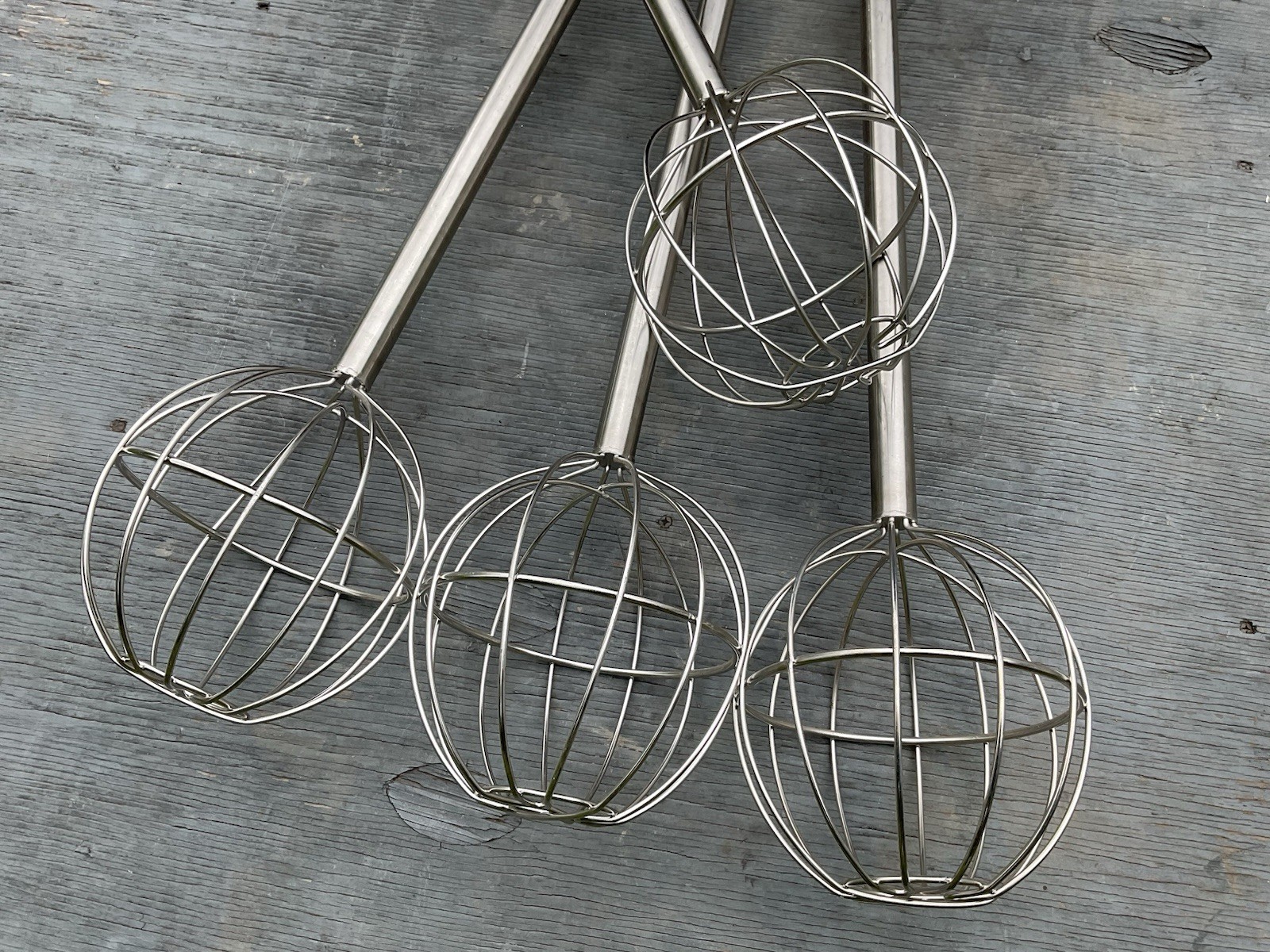 FOUR NEW stainless 48″ Kettle Whip whips Whisk
