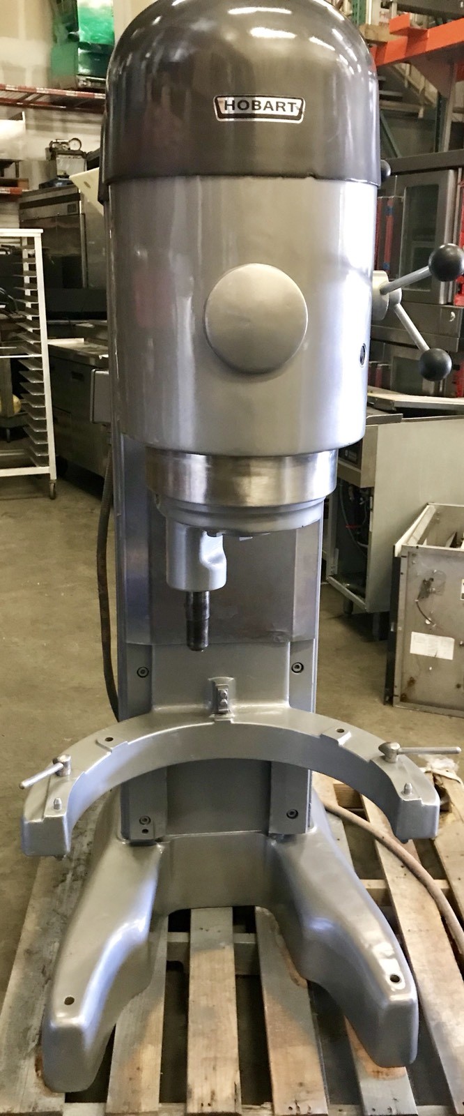 Hobart M802 comes With Stainless Bowl, Bowl Dolly and One Attachment