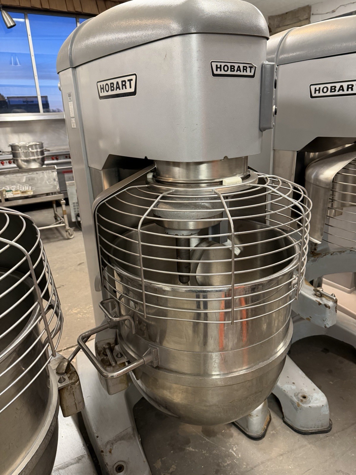 Hobart HL1400N 4 Speed Floor Model Commercial Mixer, Stainless Steel