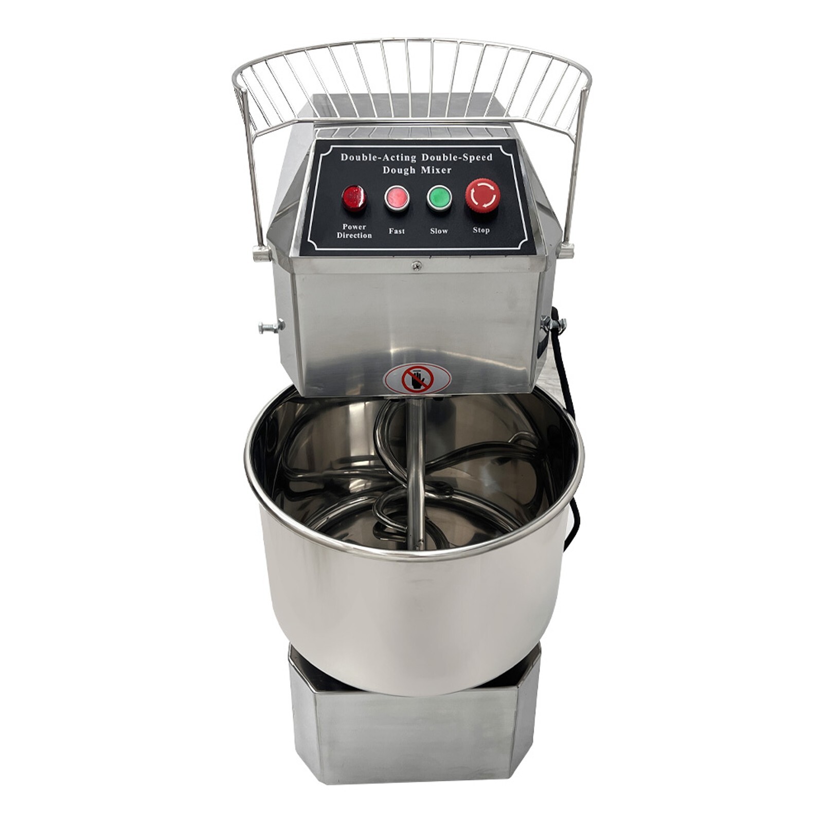 110V 30L Commercial Dough Mixer Food Preparation Double Speed Spiral Dough Mixer