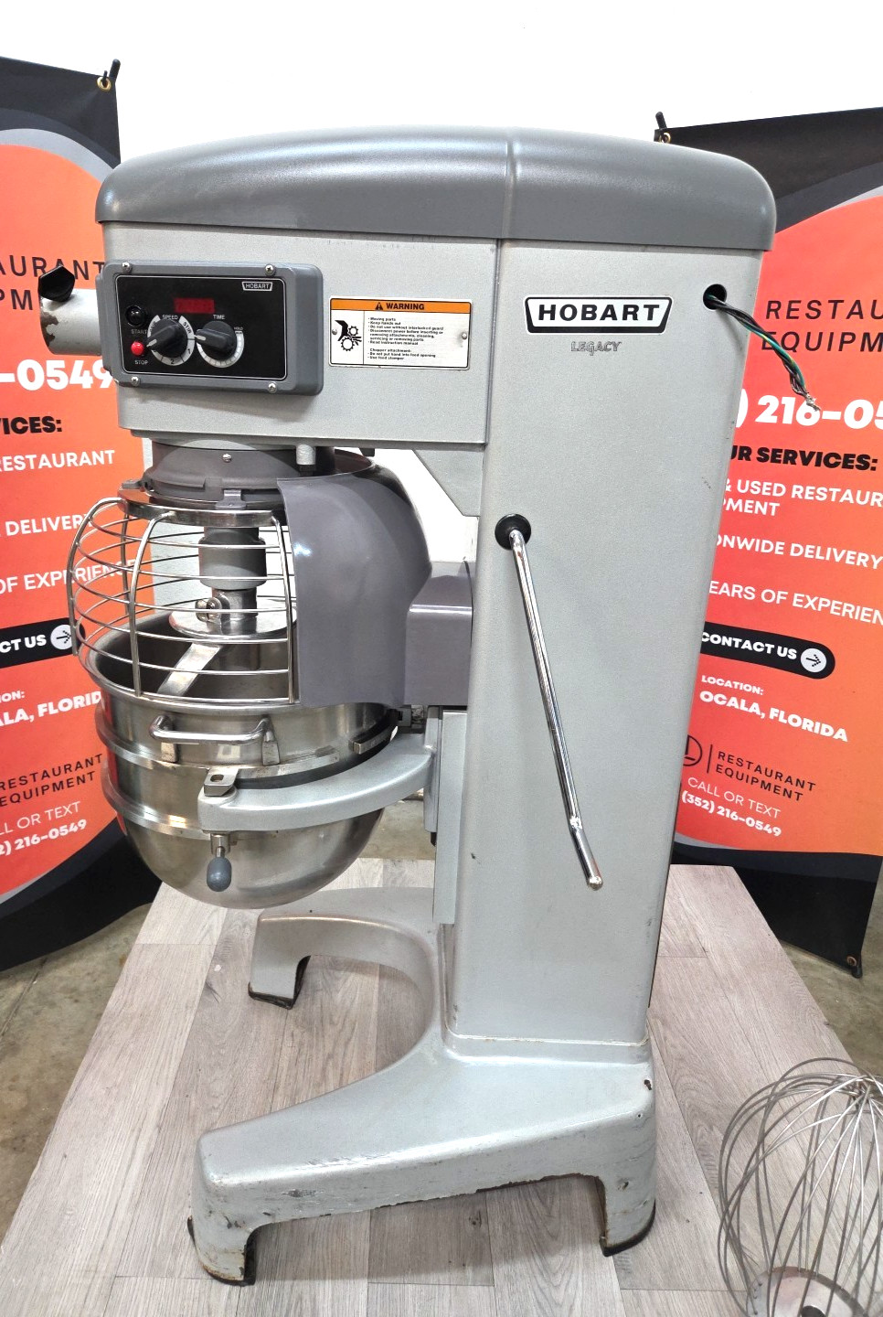 HOBART HL300 30QT Mixer with NEW Hook, Bowl, Whip – 3 Phase – WATCH VIDEO!!