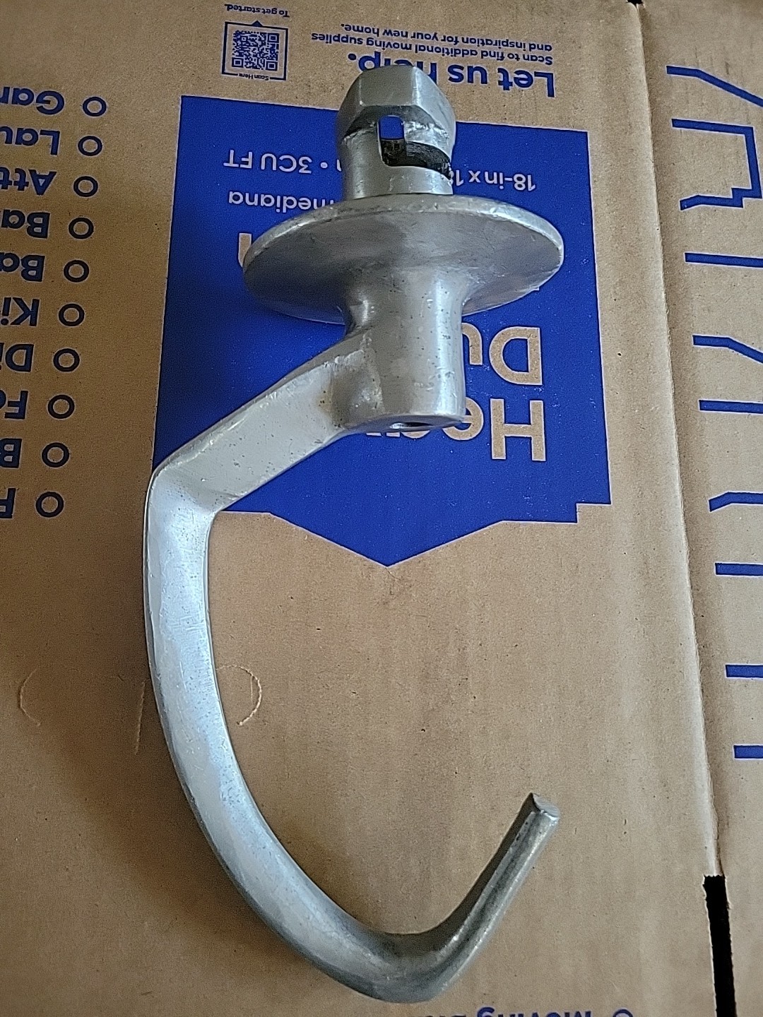 COMMERCIAL MIXER DOUGH HOOK UNMARKED INDUSTRIAL ATTACHMENT 13″